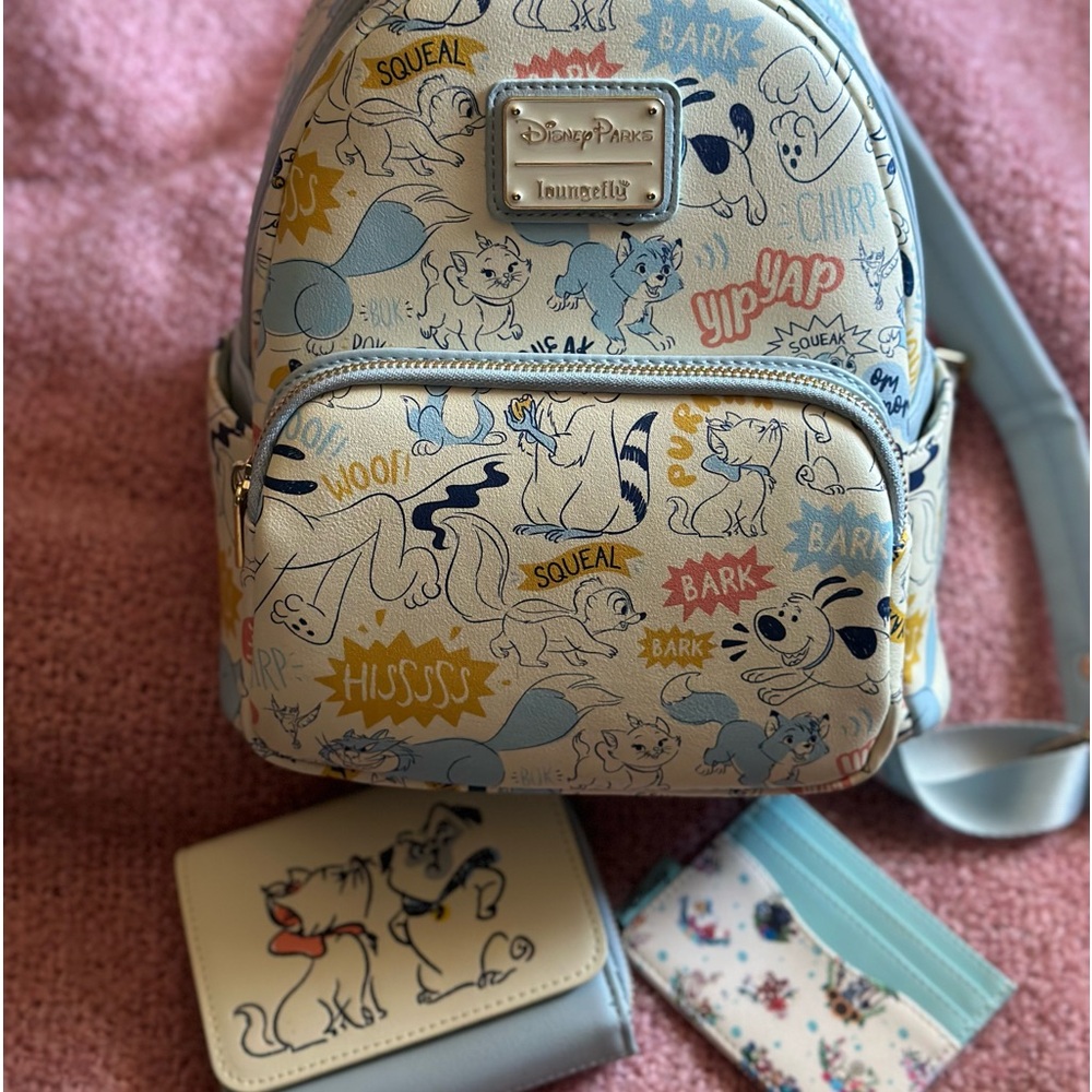 Loungefly Disney critters backpack, wallet & cardholder